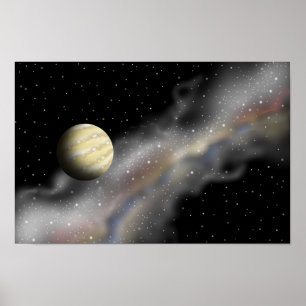 Reis naar een onbekende planeet. poster