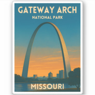 Reis naar Gateway Arch National Park Missouri uit Sticker