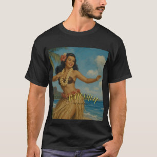 Reis naar Hawaï in vintage stijl T-shirt