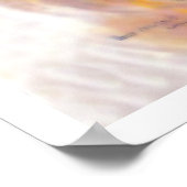 Reis naar Hawaï, surfen op een grote golf,  Poster (Hoek)