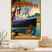 Reis naar Hawaii Poster (Keuken)
