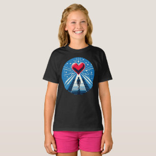 Reis naar het hart - Emotioneel Pixel Art Design T-shirt