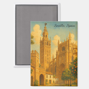 Reis naar het oude Sevilla Spanje Andalusië Magneet