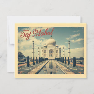 Reis naar het oude Taj Mahal Briefkaart