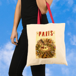 Reis naar het verleden, Arc de Triomphe Parijs Fra Tote Bag