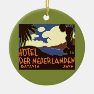Reis naar Jakarta Indonesië Hotel Nederlanden Keramisch Ornament