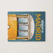 Reis naar Madrid poster van vakantie Legpuzzel (Horizontaal)