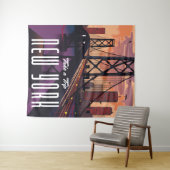 Reis naar New York Wandkleed (In Situ (horizontaal))