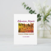 Reis naar rijstvelden avontuur wacht bruidsfeest n briefkaart (Staand voorkant)