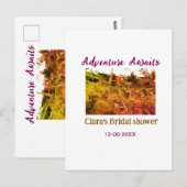 Reis naar rijstvelden avontuur wacht bruidsfeest n briefkaart (Voorkant / Achterkant)