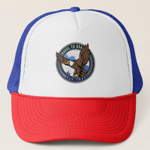 Reis naar Verenigde Staten Vlieg vandaag logo Trucker Pet
