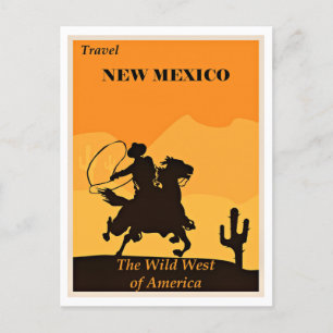 Reis New Mexico, vintage, Briefkaart