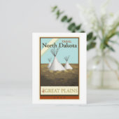 Reis North Dakota Briefkaart (Staand voorkant)