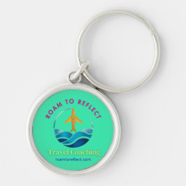 Reis om na te denken sleutelhanger turquoise