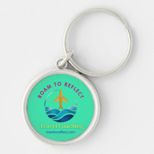 Reis om na te denken sleutelhanger turquoise