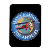 Reis op Los Angeles logo Magneet (Verticaal)