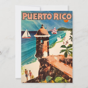 Reis Puerto Rico 5x7 Grote Postkaart Bedankkaart