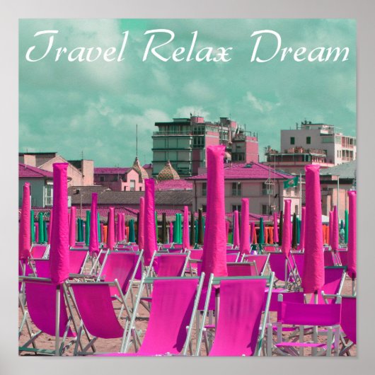 Reis Relax Dream Beach Chairs Poster (Voorkant)