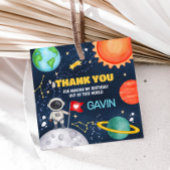 Reis rond de zon Buiten het ruimteplein Bedankjes Labels