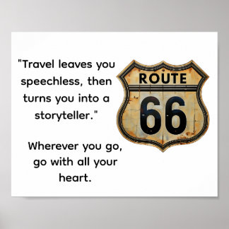 Reis Route 66 Poster