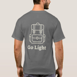 Reis Rugzak Minimaal Reizen Avontuur Quote T-shirt