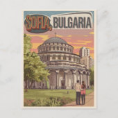 Reis Sofia, Bulgarije  geschenken, liefdevol paar Briefkaart (Voorkant)