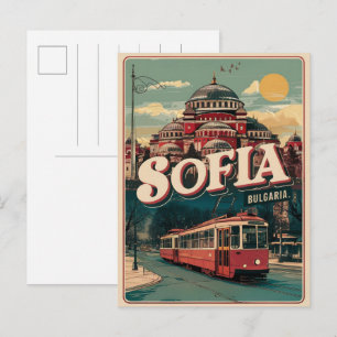 Reis Sofia, Bulgarije vintage cadeaus en souvenirs Briefkaart
