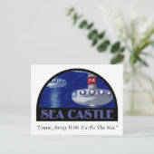 Reis stickers briefkaart (Staand voorkant)