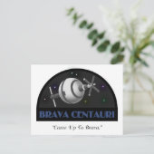 Reis stickers briefkaart (Staand voorkant)