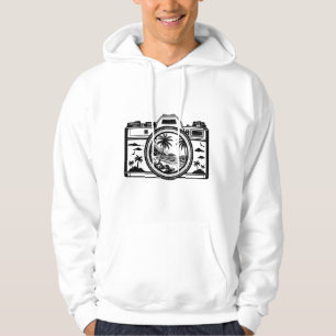 Reis strand fotografie camera hoodie