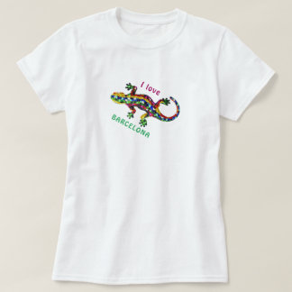 Reis T-shirt I - Love Barcelona Toeristen Cadeau T