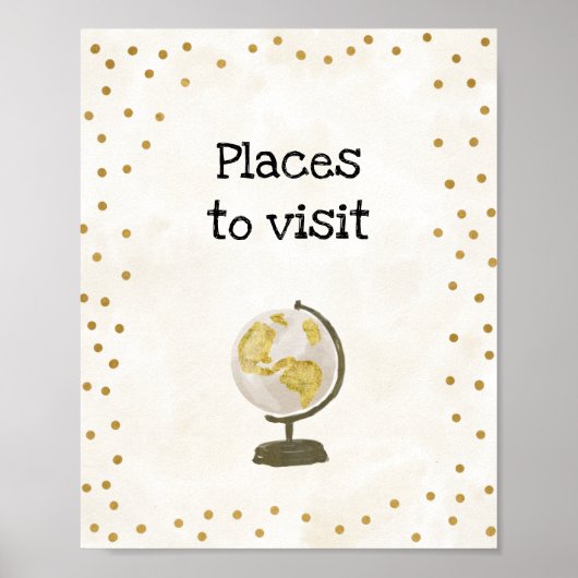 Reis thema Bruiloft feest teken Poster (Voorkant)