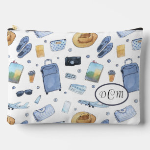 Reis thema patroon accessoire zakje etui