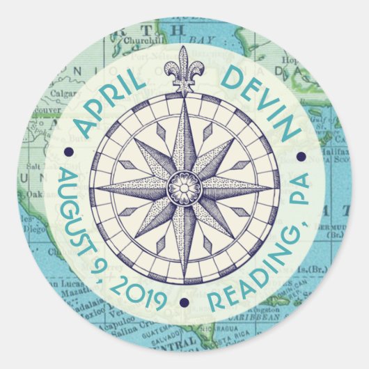 Reis Uitnodiging Suite Sticker (Voorkant)