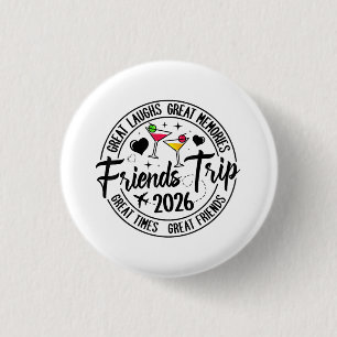 Reis Vakantie 2026 Vrienden Matching Groep Ronde Button 3,2 Cm