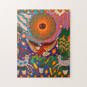 Reis van Boho van de Kunst van Mexico van Oaxaca Legpuzzel