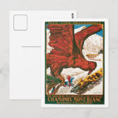  reis van Chamonix Mont-Blanc en Briefkaart (Voorkant / Achterkant)