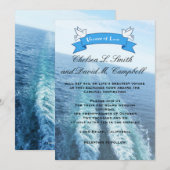 Reis van de Liefde|Bruiloft op Cruiseschip/Bestemm Kaart (Voorkant / Achterkant)