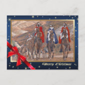 Reis van de Magi. Fijne Kunst Kerstmis Feestdagenkaart (Voorkant)