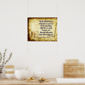 reis van duizend kilometer poster (Keuken)