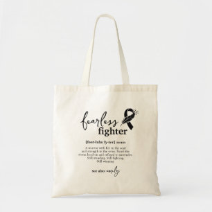 Reis van een overlevende van borstkanker Zwart Tote Bag