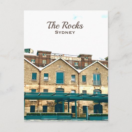 Reis van het  erfgoed van Rocks Sydney Briefkaart (Voorkant)
