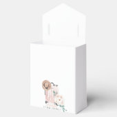 Reis van juffrouw naar mevrouw Roze Koffer Bruidsd Bedankdoosjes (Geopend)