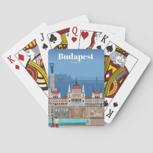 Reis van kunst naar Boedapest Pokerkaarten