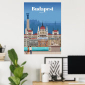 Reis van kunst naar Boedapest Poster (Thuiskantoor)