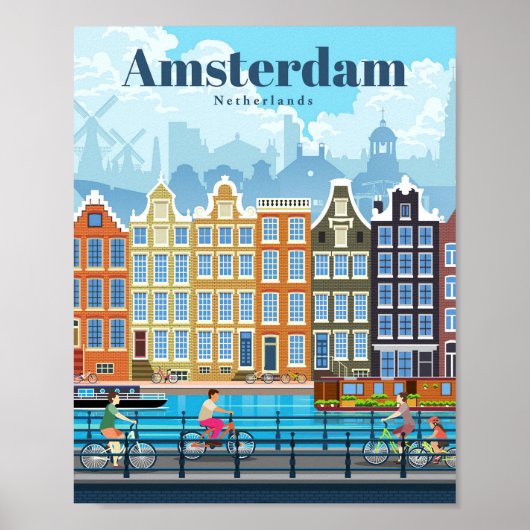 Reis van kunstreizen naar Amsterdam Poster (Voorkant)