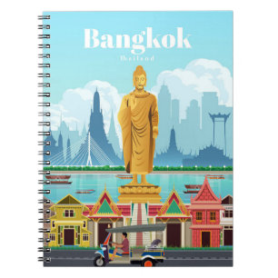 Reis van kunstreizen naar Bangkok Notitieboek