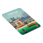 Reis van kunstreizen naar Chicago Magneet (Rechterzijde)