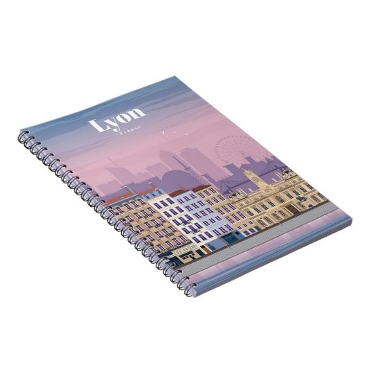 Reis van kunstreizen naar Lyon Frankrijk Notitieboek (Rechterzijde)