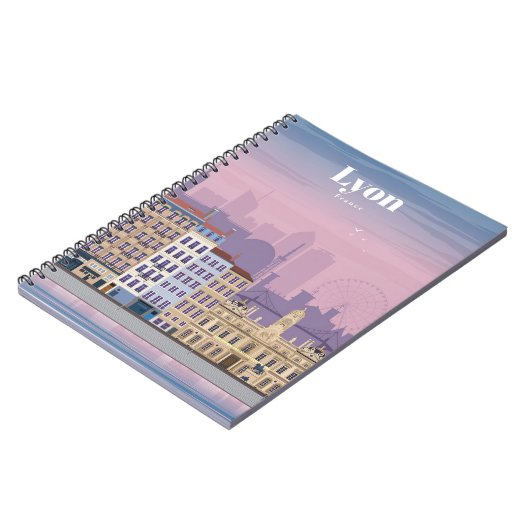 Reis van kunstreizen naar Lyon Frankrijk Notitieboek (Linkerzijde)